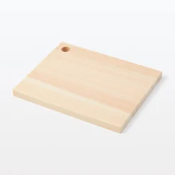 Sale Muji Planche à découper en bois de hinoki avec trou de suspension ‐ Petite