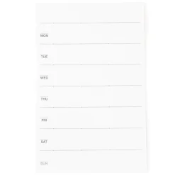 Best Muji Planificateur hebdomadaire avec feuillets adhésifs