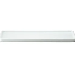 Muji Plateau en porcelaine blanche