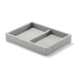 Muji Plateau en velours 2 compartiments L16X P12X H2.5cm