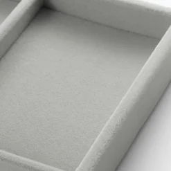 Muji Plateau en velours 2 compartiments L16X P12X H2.5cm