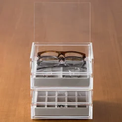 Muji Plateau en velours 2 compartiments L16X P12X H2.5cm