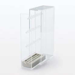 Sale Muji Plateau en velours pour boucles d'oreilles L5X P12X H2cm