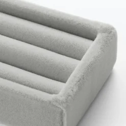 Sale Muji Plateau en velours pour boucles d'oreilles L5X P12X H2cm