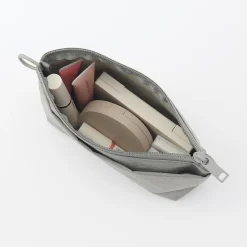 Hot Muji Pochette à poser en nylon texturé ‐ Moyenne