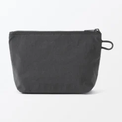 Hot Muji Pochette à poser en nylon texturé ‐ Moyenne