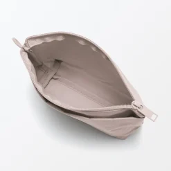 Hot Muji Pochette à poser en nylon texturé ‐ Moyenne