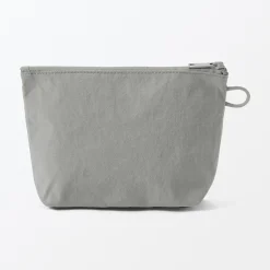 Hot Muji Pochette à poser en nylon texturé ‐ Moyenne