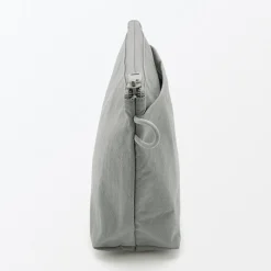 Hot Muji Pochette à poser en nylon texturé ‐ Moyenne