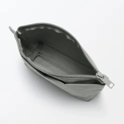 Hot Muji Pochette à poser en nylon texturé ‐ Moyenne