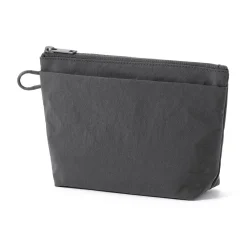 Hot Muji Pochette à poser en nylon texturé ‐ Moyenne