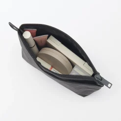 Hot Muji Pochette à poser en nylon texturé ‐ Moyenne