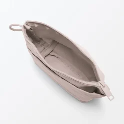 Hot Muji Pochette à poser en nylon texturé ‐ Petite