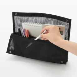 Muji Pochette autoportante en maille nylon