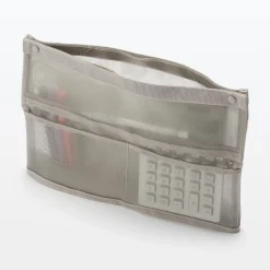 Muji Pochette autoportante en maille nylon