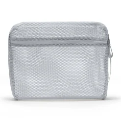 Muji Pochette en maille polyester - Grande, Gris