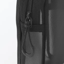 New Muji Pochette en nylon filet à fermeture éclair - Petite taille