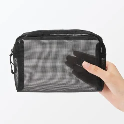 Online Muji Pochette en nylon filet à fermeture éclair - Taille moyenne