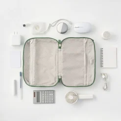 Sale Muji Pochette en PU Combinations Case ‐ Grande, Gris