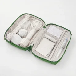 Sale Muji Pochette en PU Combinations Case ‐ Grande, Gris