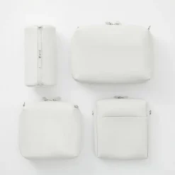 Hot Muji Pochette en PU Combinations Case ‐ Cylindrique, Gris