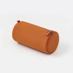 Outlet Muji Pochette en PU Combinations Case ‐ Cylindrique, Orange