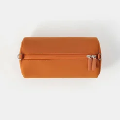 Outlet Muji Pochette en PU Combinations Case ‐ Cylindrique, Orange