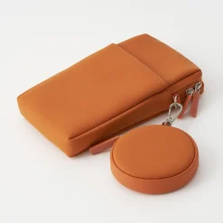 Hot Muji Pochette en PU Combinations Case ‐ Mini, Ronde