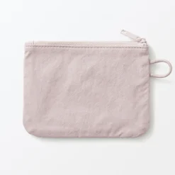 Best Muji Pochette zippée en nylon texturé ‐ Petite