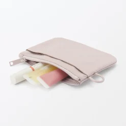 Best Muji Pochette zippée en nylon texturé ‐ Petite
