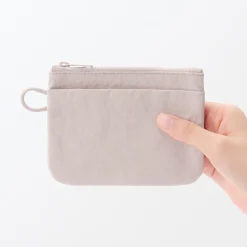 Best Muji Pochette zippée en nylon texturé ‐ Petite