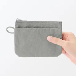 Best Muji Pochette zippée en nylon texturé ‐ Petite