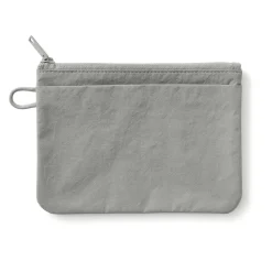 New Muji Pochette zippée en nylon texturé ‐ Moyenne