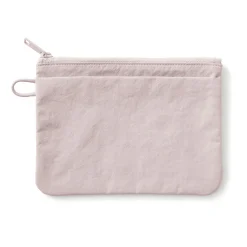 New Muji Pochette zippée en nylon texturé ‐ Moyenne