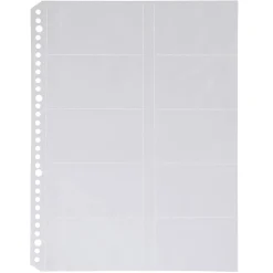 Muji Pochettes perforées en PP ‐ Type carte A4