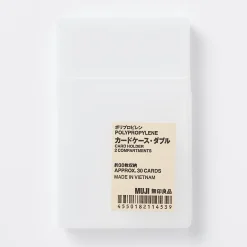 New Muji Porte‐cartes de visite ‐ double étui