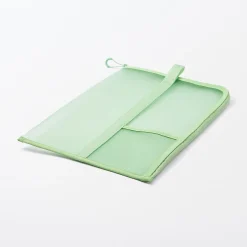 Best Muji Porte-documents en nylon maillé avec fermeture éclair - A4, Vert One Colour