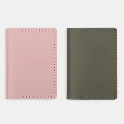 New Muji Portefeuille de voyage en cuir recyclé - Rosa
