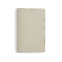 Hot Muji Porte‐passeport en cuir recyclé - Grigio Cenere