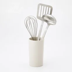 New Muji Porte‐ustensiles en porcelaine beige