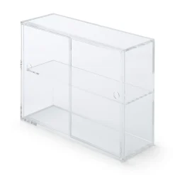 Discount Muji Présentoir en acrylique avec portes coulissantes L25.2X P8.4X H18.4cm