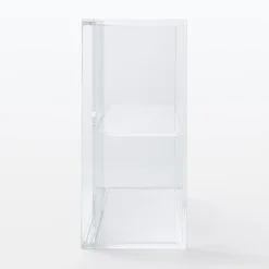 Discount Muji Présentoir en acrylique avec portes coulissantes L25.2X P8.4X H18.4cm