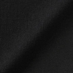 Online Muji Pull à col ras du cou en tricot gaufré de coton mélangé pour homme