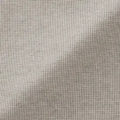 New Muji Pull à col rond en coton biologique tricoté gaufré pour femme