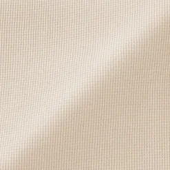 New Muji Pull à col rond en coton biologique tricoté gaufré pour femme