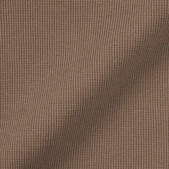 New Muji Pull à col rond en coton biologique tricoté gaufré pour femme