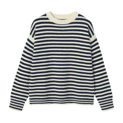 Clearance Muji Pull à col rond en laine des Andes à grosses mailles pour homme