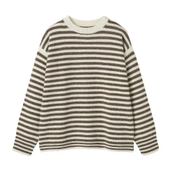 Clearance Muji Pull à col rond en laine des Andes à grosses mailles pour homme