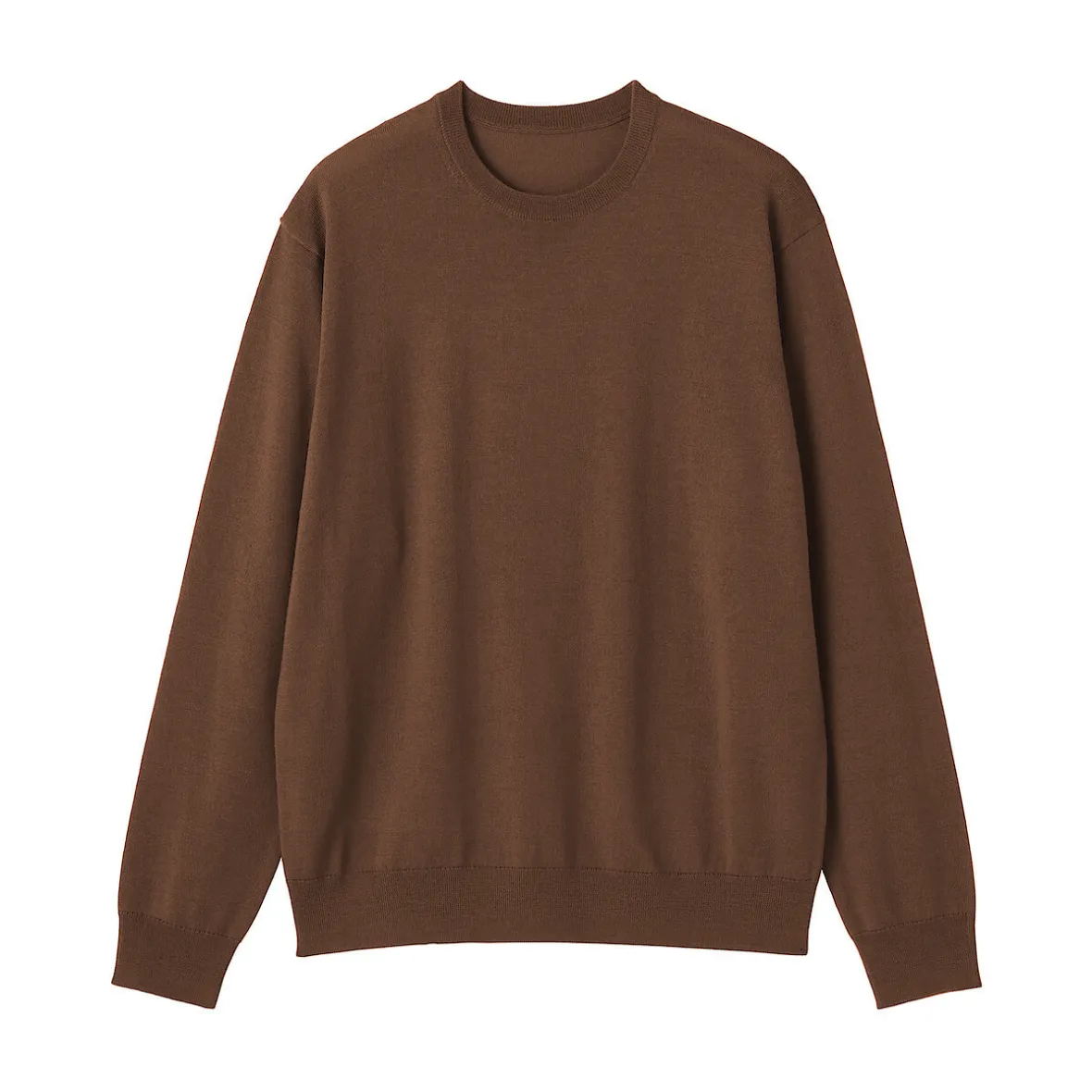 Clearance Muji Pull à col rond en laine tricot fin pour homme