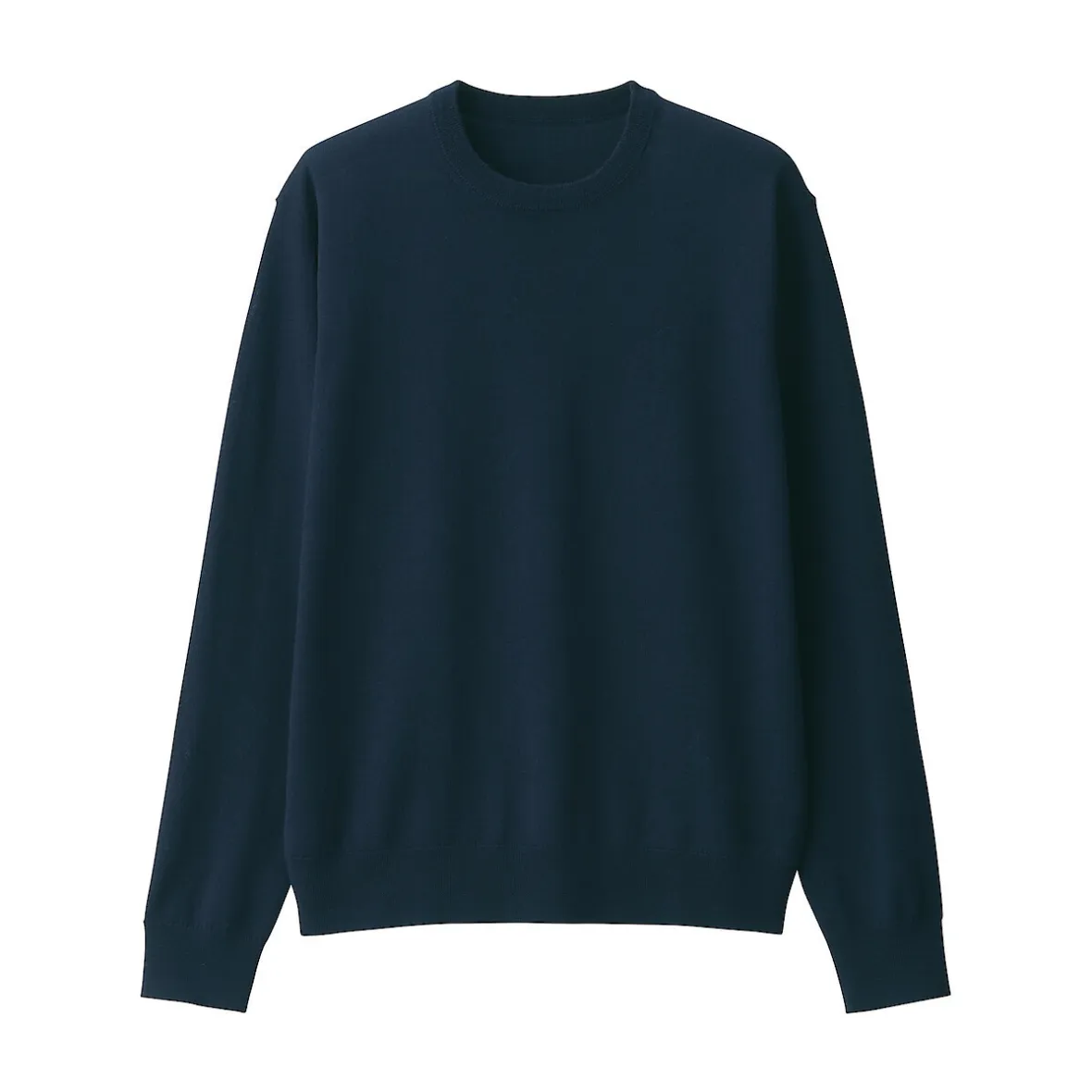 Clearance Muji Pull à col rond en laine tricot fin pour homme
